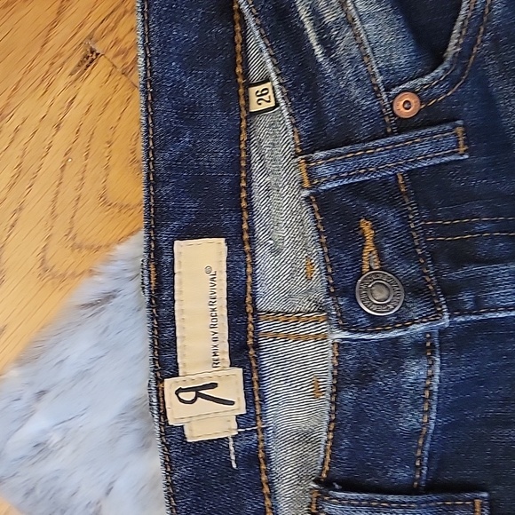 Remix by. Rock Revival Dark Wash Skinny Jeans, Women's Size 26, EUC - Picture 2 of 11